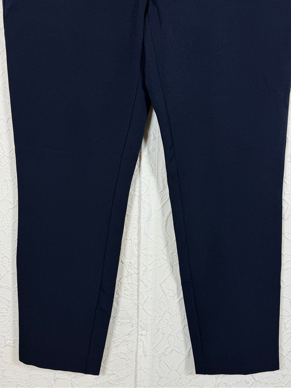 Adrianna Papell Navy D-Ring Slim Ankle Pants Stretch Trouser Navy Size 6 - Picture 9 of 12